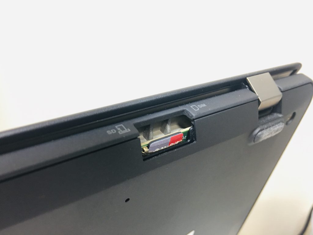 Lenovo ThinkPad X1 Carbon 5thGen SIM／SDスロット